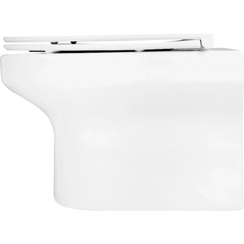 Комплект унитаза с инсталляцией Jacob Delafon Elite E21755RU-00 с сиденьем Микролифт и Белой клавишей смыва фарфор подвесной