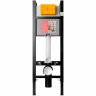 Комплект унитаза с инсталляцией Jacob Delafon Elite E21755RU-00 с сиденьем Микролифт и Белой клавишей смыва фарфор подвесной