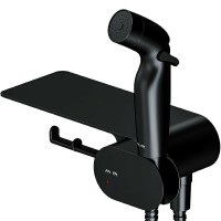 Гигиенический душ со смесителем AM.PM Like F0202622 Черный матовый латунь на стену