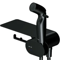 Гигиенический душ со смесителем AM.PM Like F0202622 Черный матовый латунь на стену