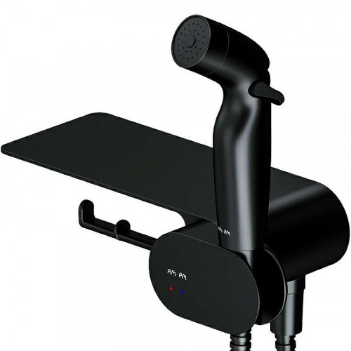 Гигиенический душ со смесителем AM.PM Like F0202622 Черный матовый латунь на стену