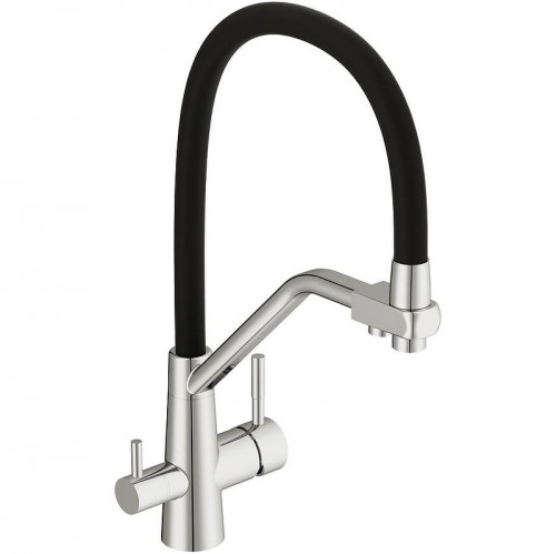 Смеситель для кухни Cersanit Vivo 68217 Хром Черный