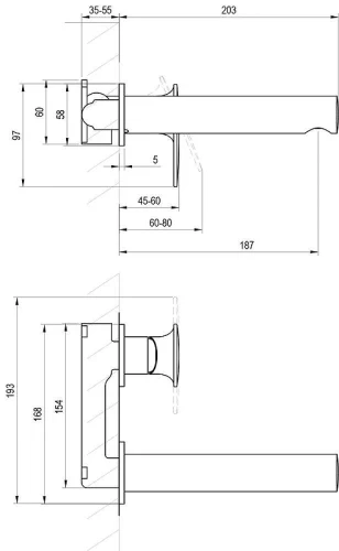 Смеситель для раковины Ravak Spring SG 019.00CR X070527 цвет Хром
