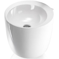 Раковина AeT Totem 41 L102T0R0V1100 Белая фаянс подвесная