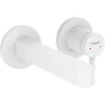 Смеситель для раковины Hansgrohe Finoris 76051700 Белый матовый латунь встраиваемый