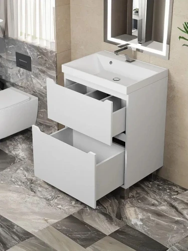 Тумба под раковину Uperwood Tanos 60 291120329 цвет Белый матовый