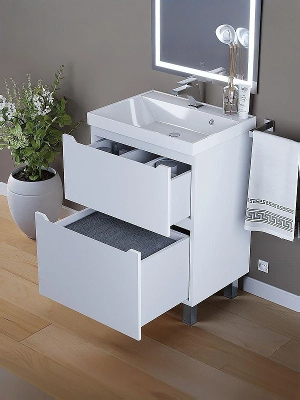 Тумба под раковину Uperwood Tanos 60 291120329 цвет Белый матовый