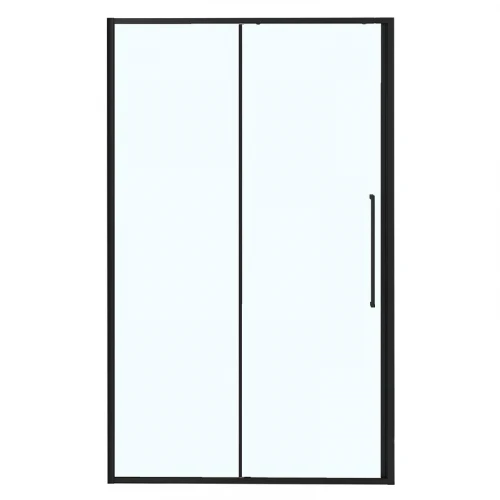 Душевая дверь Azario Shanghai 150 AZ-Y43-150-MB-CL профиль Черный матовый стекло прозрачное