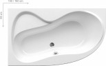 Акриловая ванна Ravak Rosa II 150x95 L C551000000 без гидромассажа