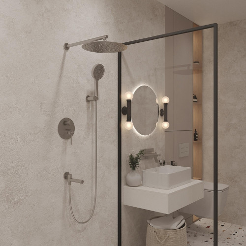 Душевая система Oliveeka Y OL-939017-MB цвет Черный матовый