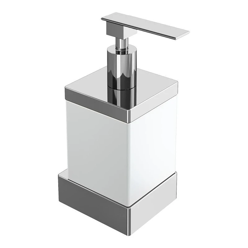 Дозатор для жидкого мыла Boheme Qubic 10727-CR цвет Хром