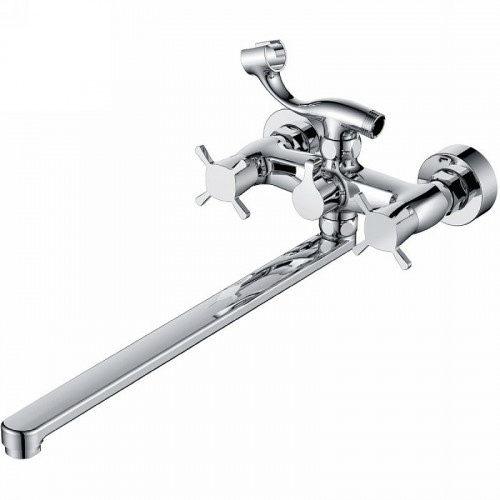 Смеситель для ванны Kaiser Cuatro 58055 универсальный Хром латунь на стену