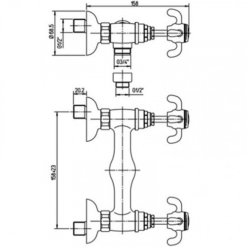 Смеситель для душа Paini Ornellaia 87CR511 Хром