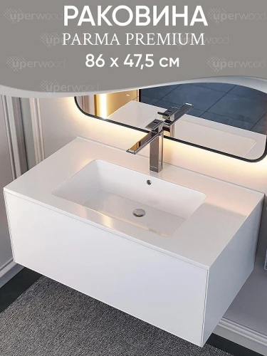 Раковина Uperwood Parma Premium 86 4538342002 цвет Белый глянцевый