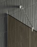 Душевая перегородка Maybah Glass MGD-703-5у 690x1950 в узком профиле Хром матовый стекло бронзовое матовое