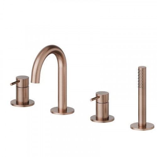 Смеситель на борт ванны Newform X-Steel 316 69682XC.59.067 цвет Copper Bronze