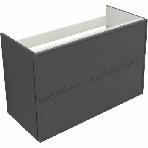 Тумба под раковину Aquanet Арт 100 329614 подвесная Ясень графит МДФ / ЛДСП