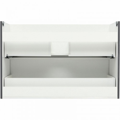 Тумба под раковину Aquanet Арт 100 329614 подвесная Ясень графит МДФ / ЛДСП