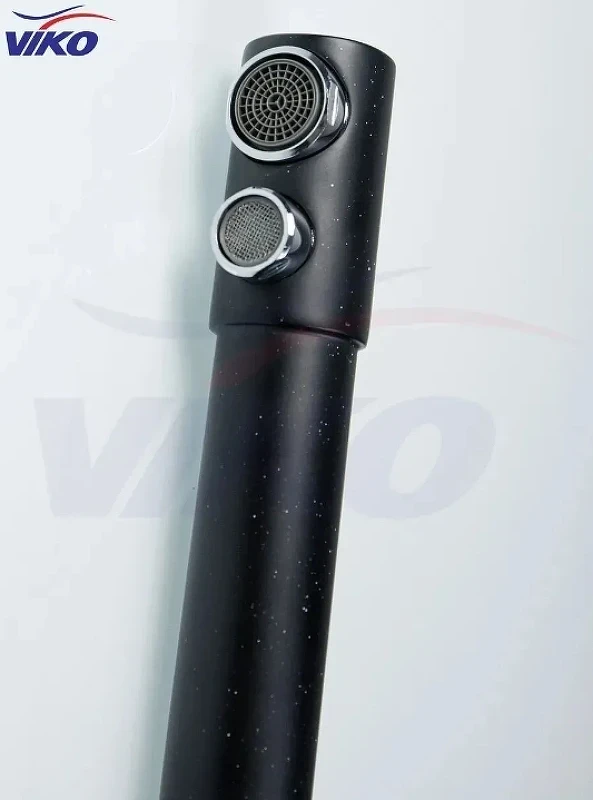 Смеситель для кухни Viko V-5024 Черный мрамор латунь на столешницу