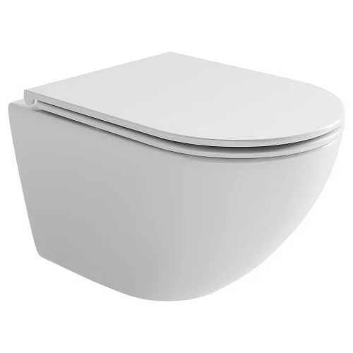 Унитаз подвесной Ceramicanova Вихрь (Whirl) CN11007T цвет Белый с сиденьем Микролифт