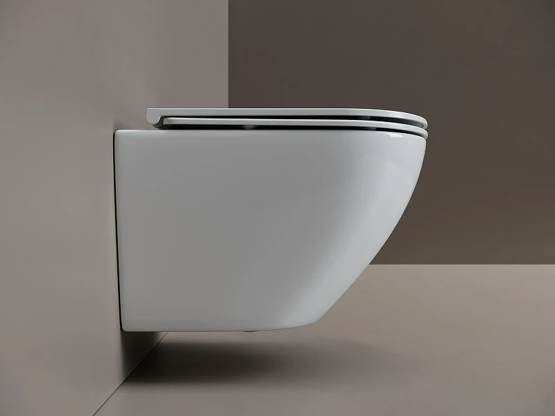 Унитаз подвесной Ceramicanova Вихрь (Whirl) CN11007T цвет Белый с сиденьем Микролифт