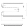Водяной полотенцесушитель Mixline Simple M 50x50 557091 с полкой цвет Хром