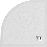 Душевой поддон из искусственного камня BelBagno Uno 80x80 TRAY-MR-UNO-R-80-550-35-W Белый