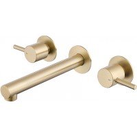 Смеситель для раковины Abber Emotion AF88121G Золото матовое латунь встраиваемый