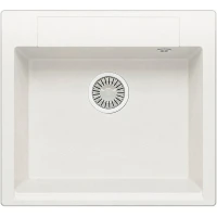 Кухонная мойка Polygran Argo-560 №36 473370 Белый хлопок искусственный камень (литьевой мрамор) встраиваемый