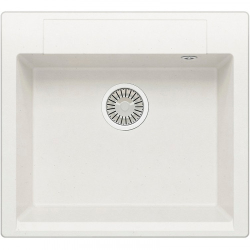 Кухонная мойка Polygran Argo-560 №36 473370 Белый хлопок искусственный камень (литьевой мрамор) встраиваемый