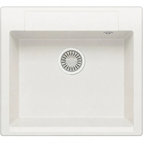 Кухонная мойка Polygran Argo-560 №36 473370 Белый хлопок искусственный камень (литьевой мрамор) встраиваемый