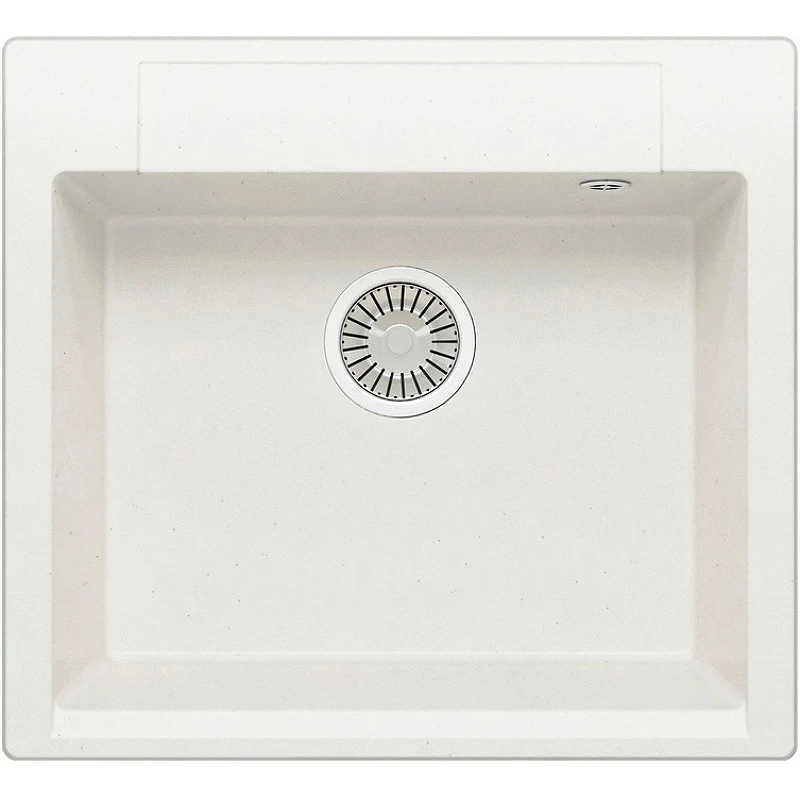 Кухонная мойка Polygran Argo-560 №36 473370 Белый хлопок искусственный камень (литьевой мрамор) встраиваемый