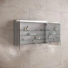 Зеркальный шкаф Keuco Royal E-One 100 44303171301 с подсветкой цвет Алюминий