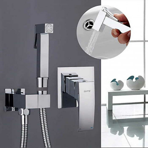 Гигиенический душ со смесителем Gappo Jacob G7207 Хром латунь встраиваемый