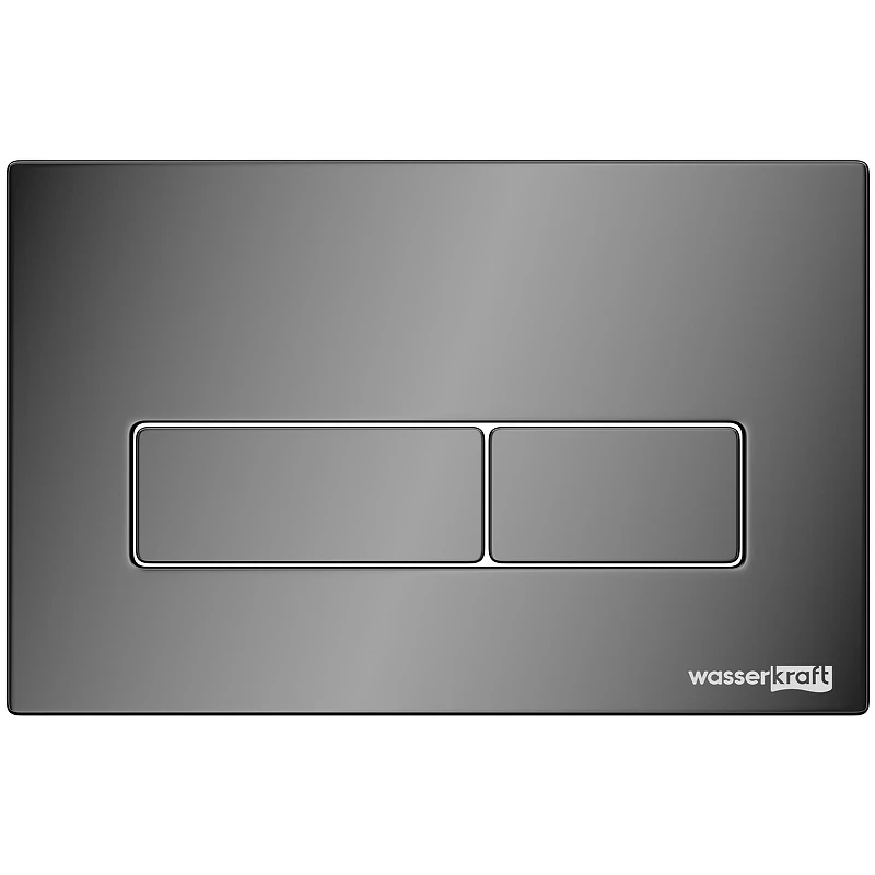 Инсталляция WasserKRAFT Aller 10TLT.010.ME.PB03 для унитаза с Черной глянцевой клавишей смыва нержавеющая сталь