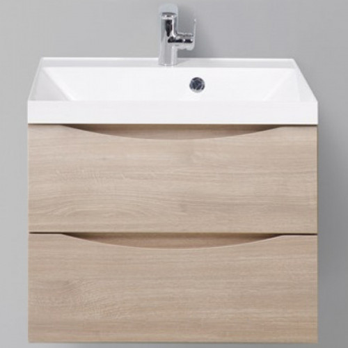 Тумба под раковину BelBagno Marino 65 MARINO-650-2C-SO-RG-P подвесная Rovere Grigio МДФ / ЛДСП