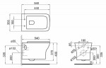 Унитаз BelBagno Romano BB248CHR-SM подвесной без сиденья фаянс подвесной