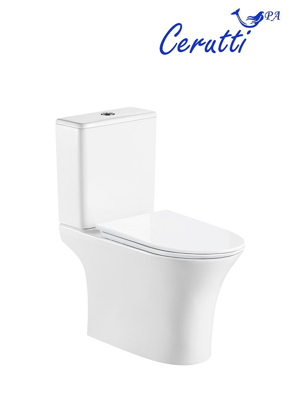 Унитаз компакт Ceruttispa Bernina CT11133 цвет Белый с сиденьем Микролифт