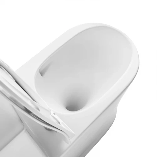 Унитаз моноблок Grossman Thin Rim GR-5607SQ цвет Белый глянцевый с бачком и сиденьем