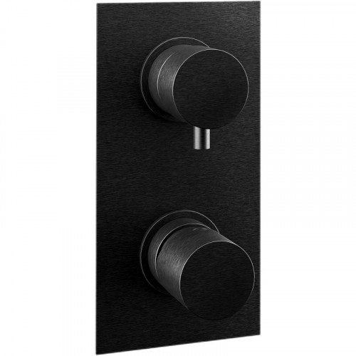 Смеситель для душа Remer Edge EG593CFP Черный брашированный хром латунь встраиваемый