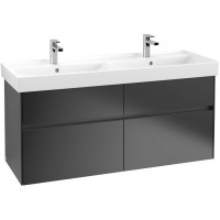 Тумба под раковину Villeroy&amp;Boch Collaro 125 C013L0PD подвесная Black Matt Lacquer