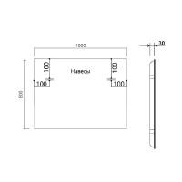 Зеркало Vincea 100 VLM-3VN100 с подсветкой с сенсорным выключателем и диммером стекло