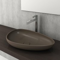 Раковина-чаша Bocchi Etna 58 1114-025-0125 Кофейная матовая фарфор накладная
