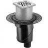 Душевой трап Berges Platz Antik 100x100 090060 с решеткой Хром матовый