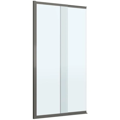 Шторка на ванну Cezares Slider 90 SLIDER-FIX-VF-11-90/150-C-GM профиль Оружейная сталь стекло прозрачное