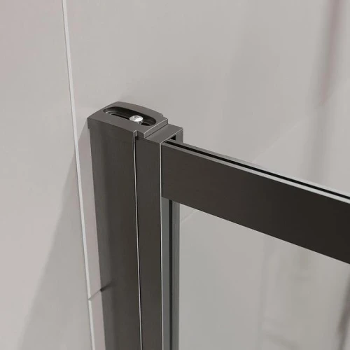 Шторка на ванну Cezares Slider 90 SLIDER-FIX-VF-11-90/150-C-GM профиль Оружейная сталь стекло прозрачное