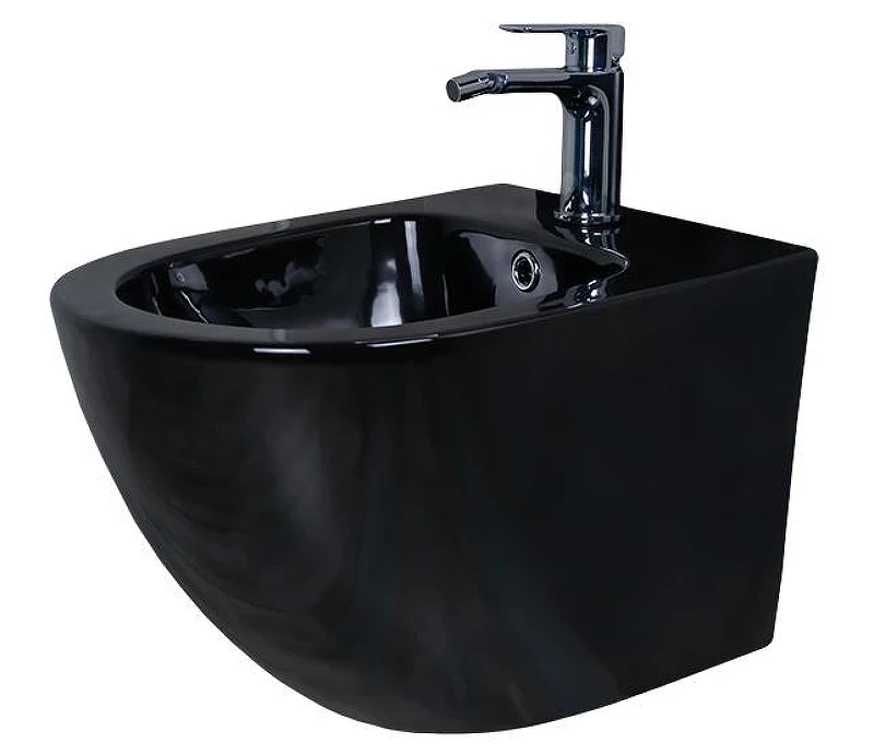 Биде Gid Convexo BDP-96BL 21102 подвесное цвет Черный глянцевый