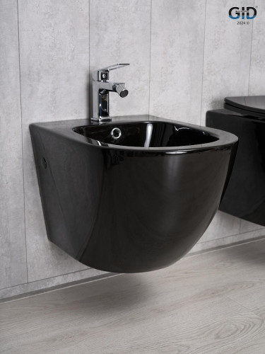Биде Gid Convexo BDP-96BL 21102 подвесное цвет Черный глянцевый