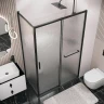 Душевая стенка Grossman Style 70 200.K33.05.70.21.02 профиль Черный матовый стекло шиншилла