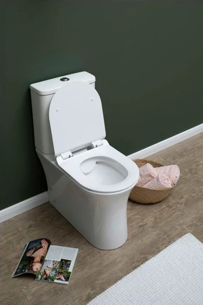 Чаша унитаза-компакта Aquanet Roll-C 210764 без бачка, с сиденьем Микролифт фаянс напольный